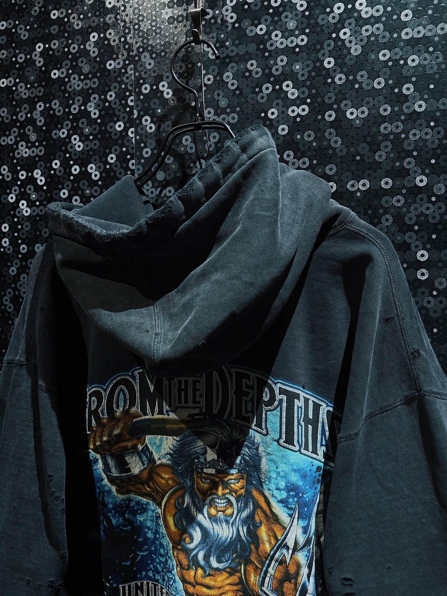 【ÆIEM】original “boro” remake U.S.N. Submarine Force hoodie pullover