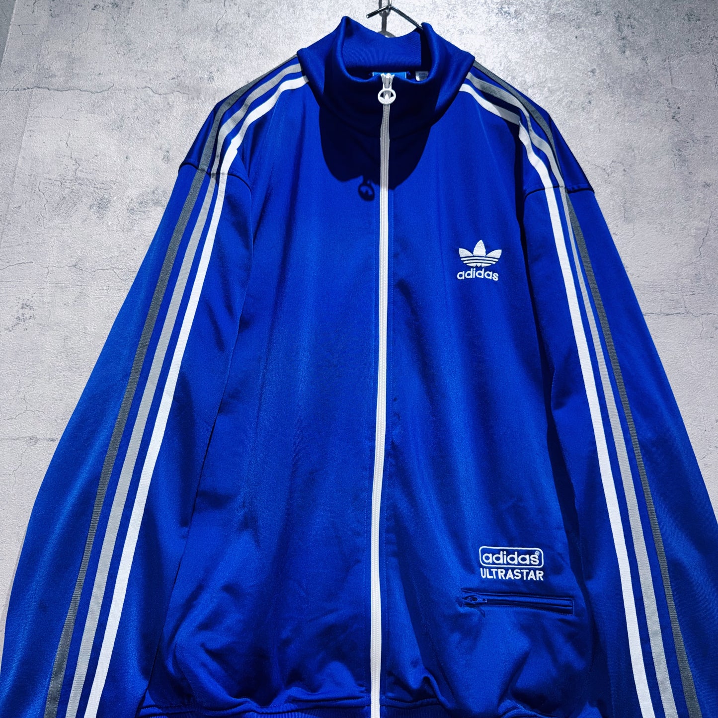 "ADIDAS ULTRASTAR"Trefoil logo embroidery design loose track jacket