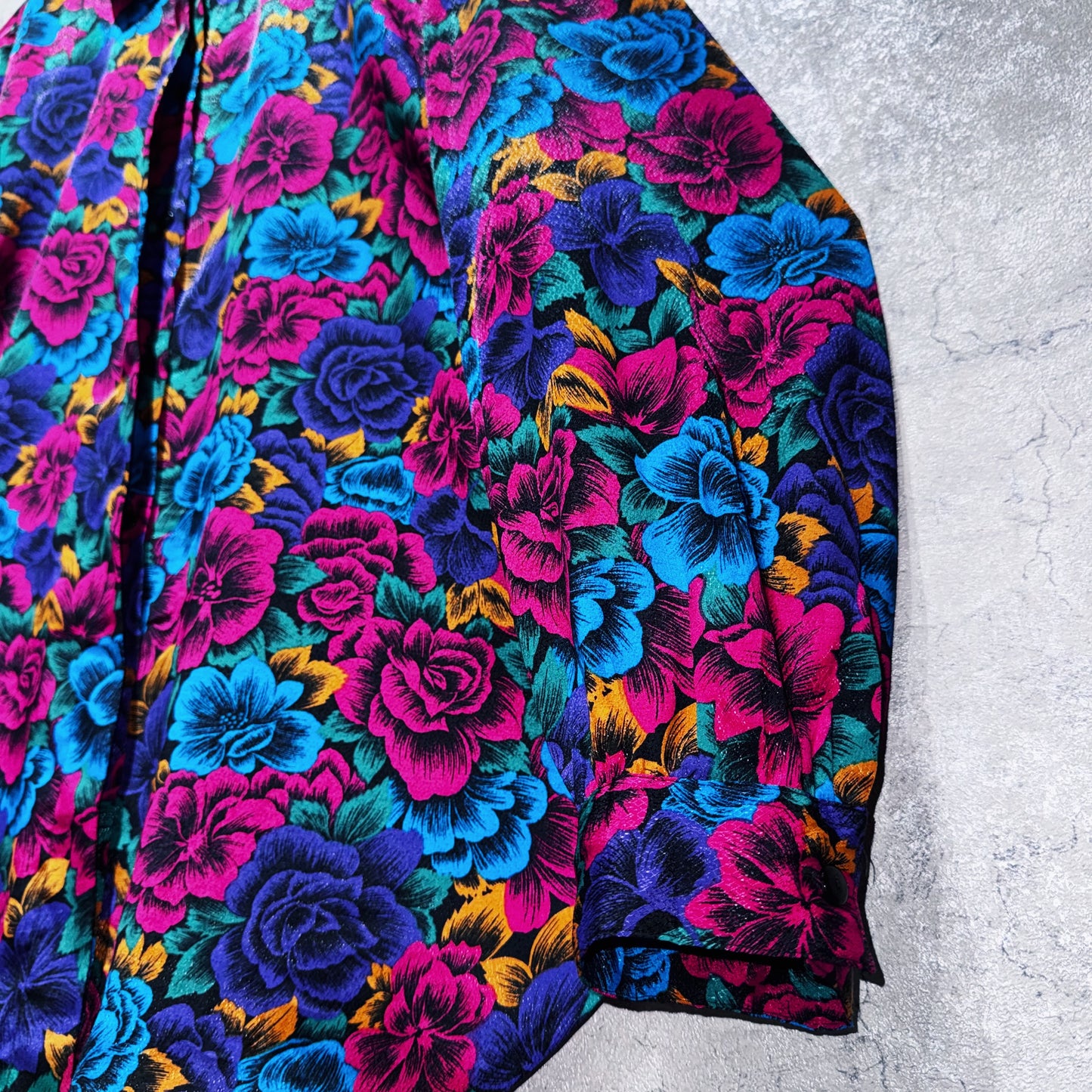 beautiful flower pattern design loose shirt