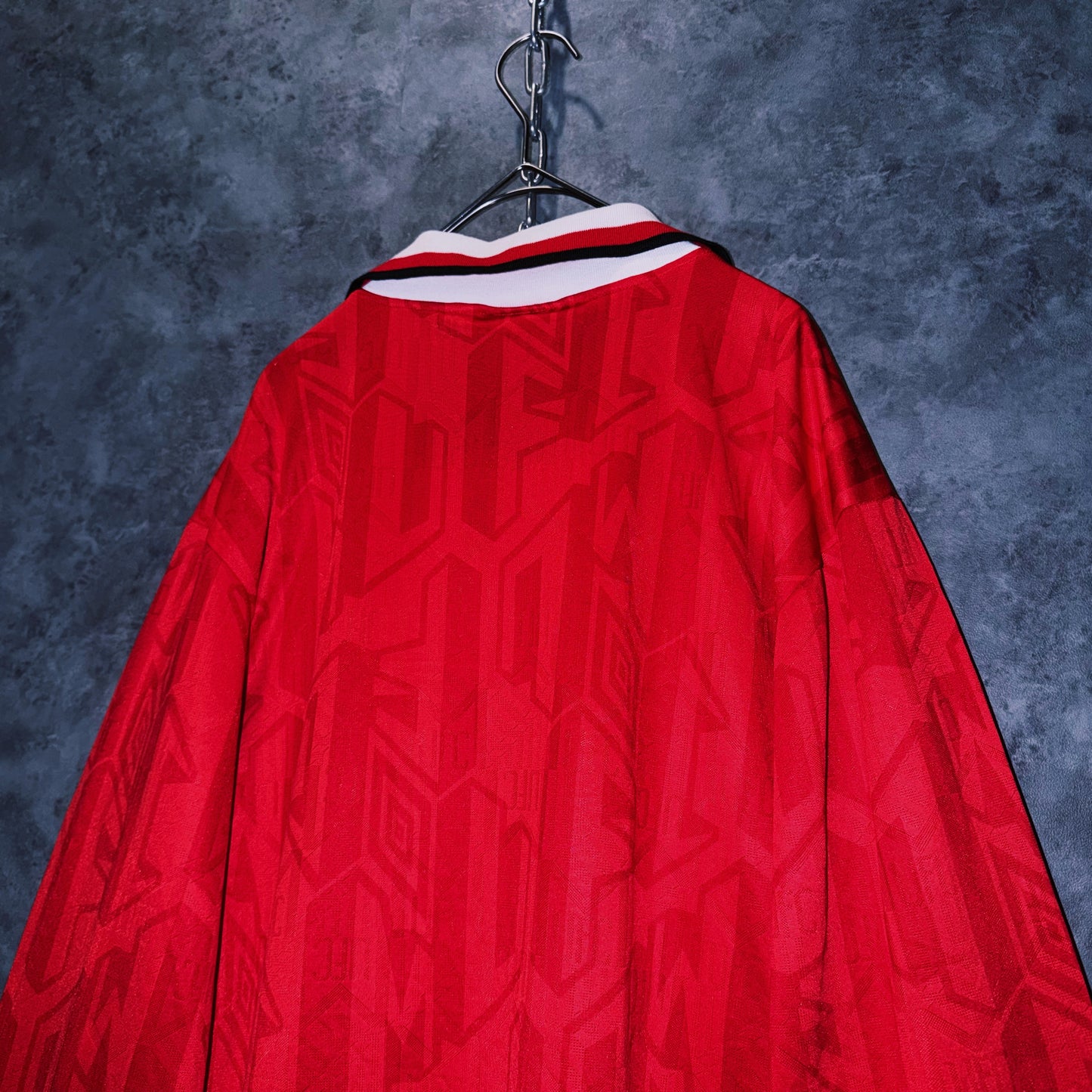 【doppio】90’s vintage “Manchester United” lace up design long sleeve game shirt