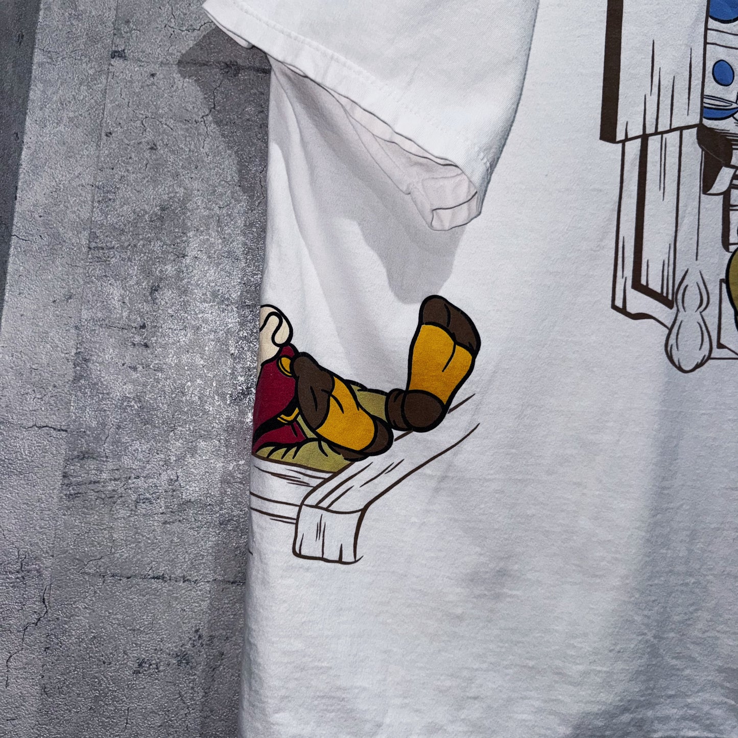 90's"Snow White"The Seven Dwarfs graphic design loose T shirt
