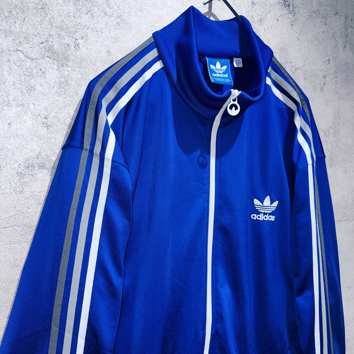 "ADIDAS ULTRASTAR"Trefoil logo embroidery design loose track jacket