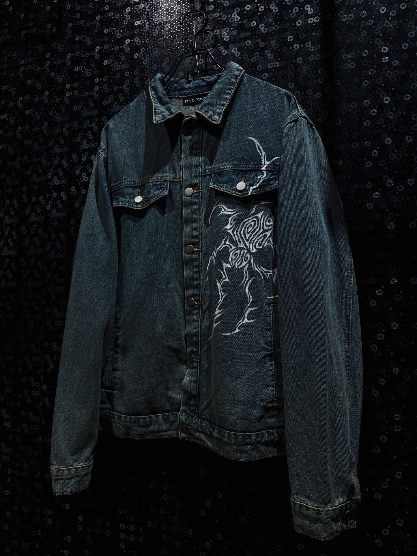 【ÆIEM】“RƎ:STANCE” Hand-Painted Denim jacket
