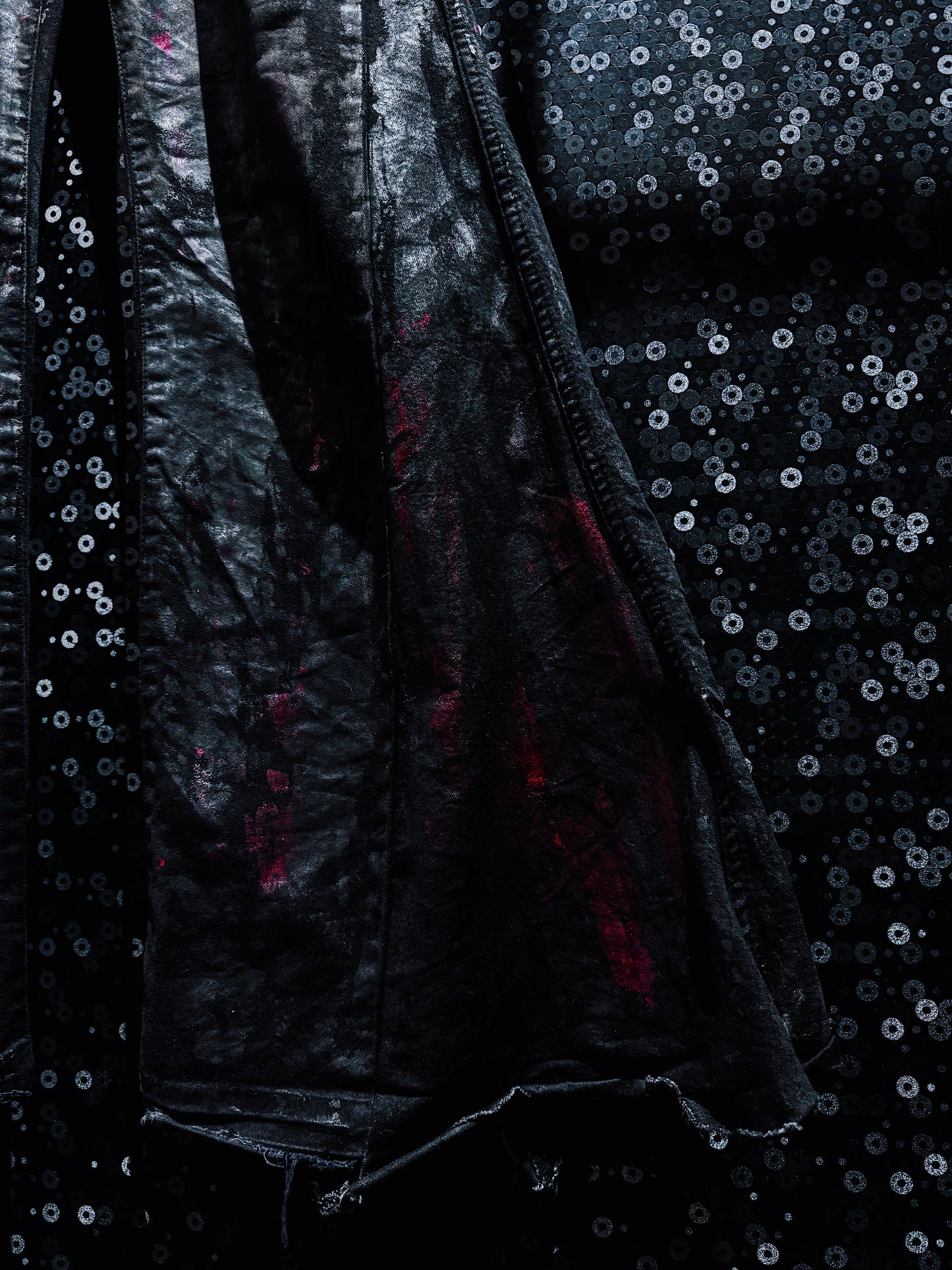 【ÆIEM】vivid notes BLOODSTAINED SHADOW flare pants