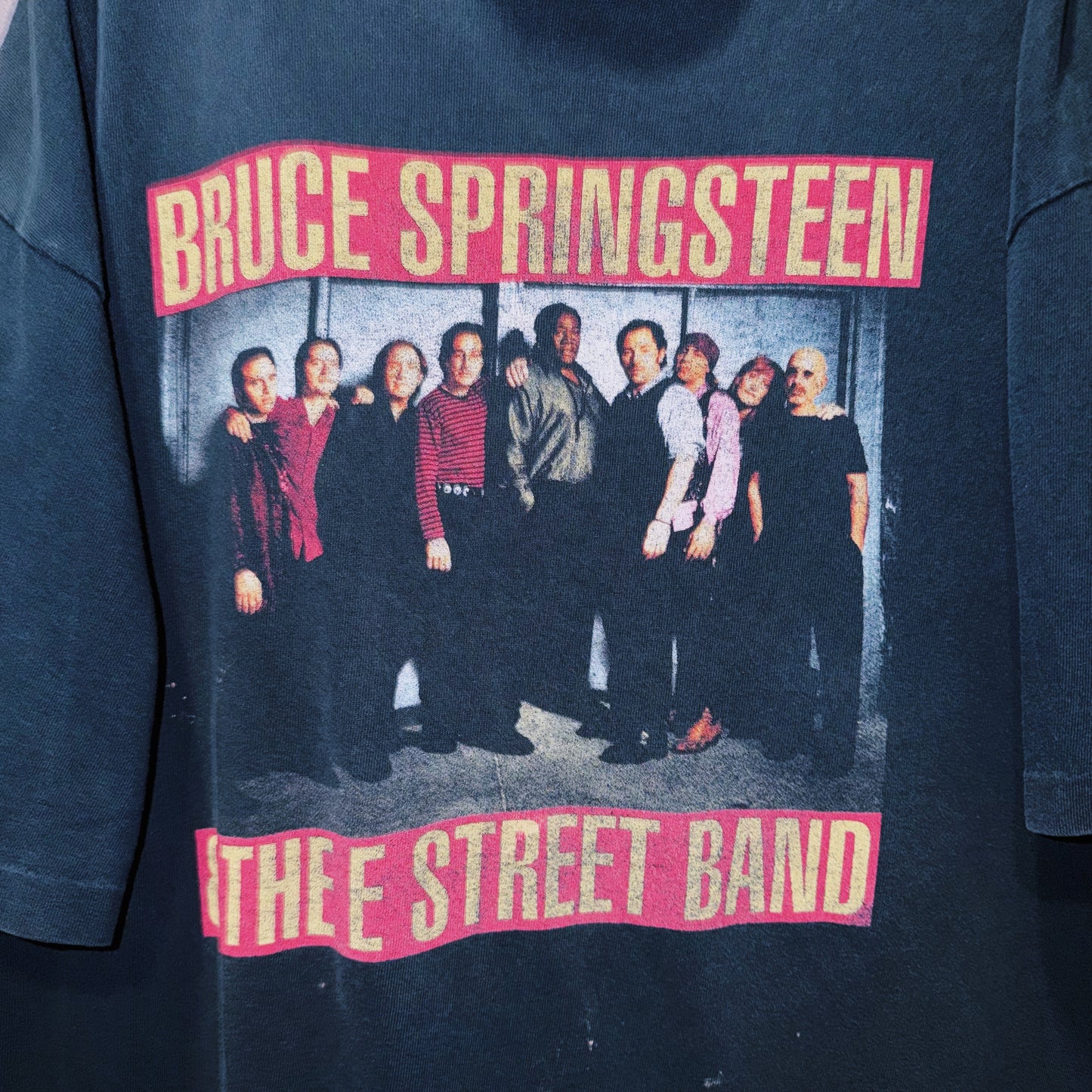 【doppio】90‘s vintage “Bruce Springsteen”The E Street Band”  print design band T-shirt