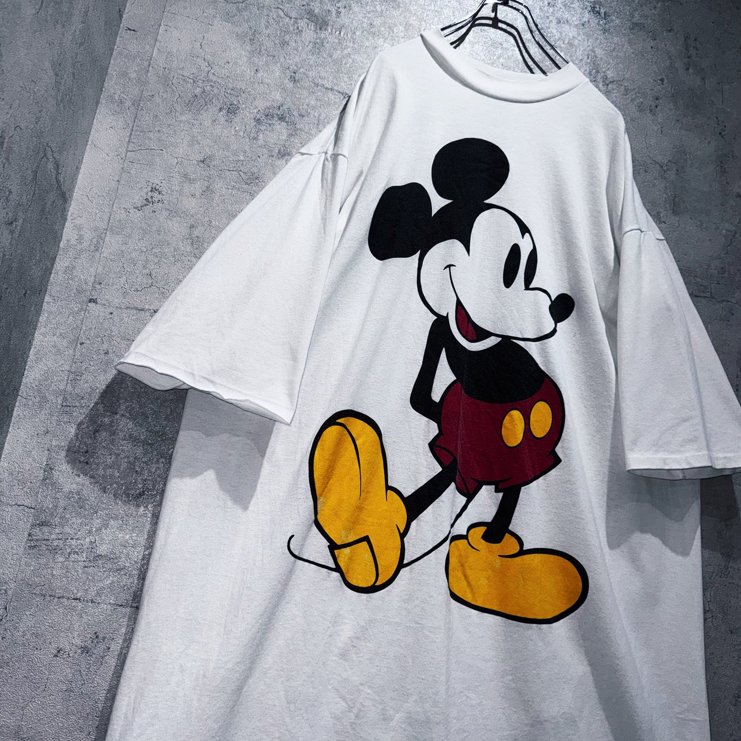 90's"Disney"Mickey Mouse print design super over size T shirt