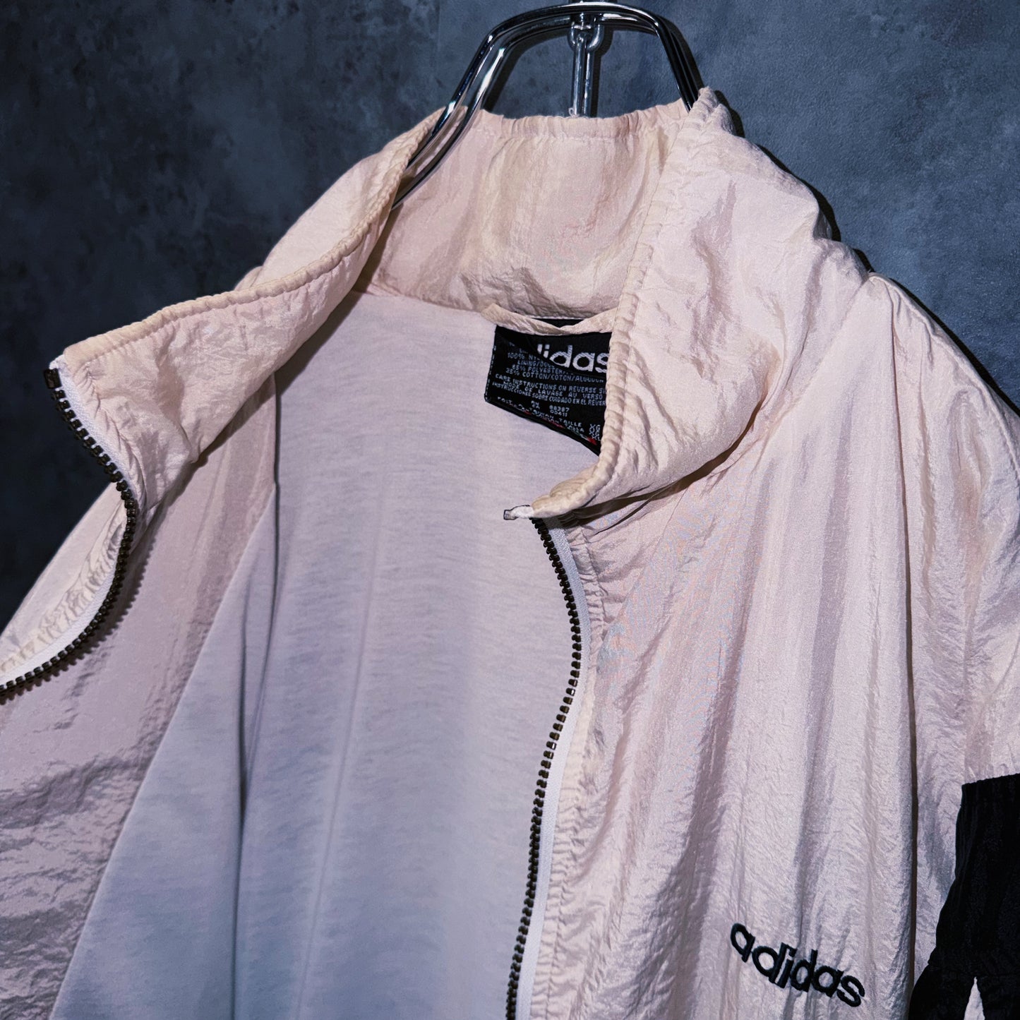 【doppio】90’s vintage “adidas” arm logo design Nylon jacket