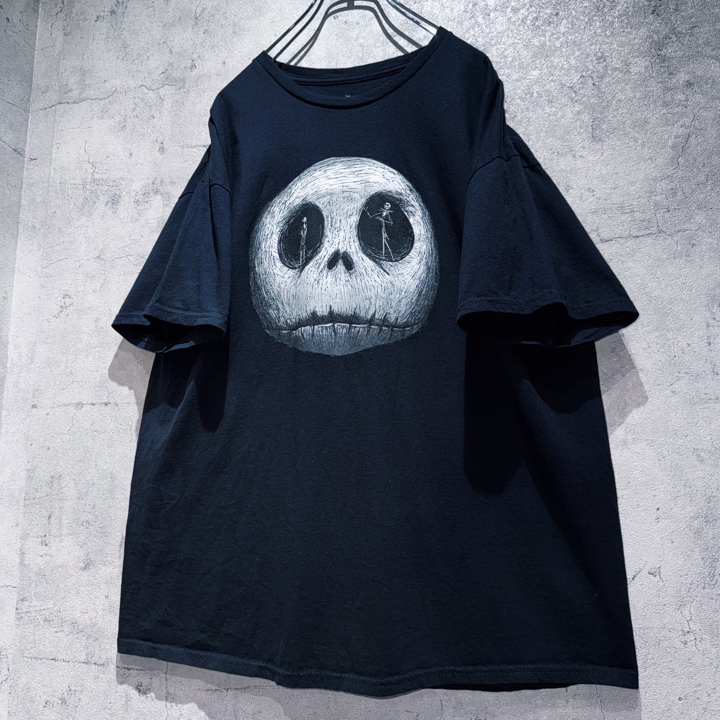 "Nightmare before Christmas"Jack Skellington&amp;Sally graphic design T shirt