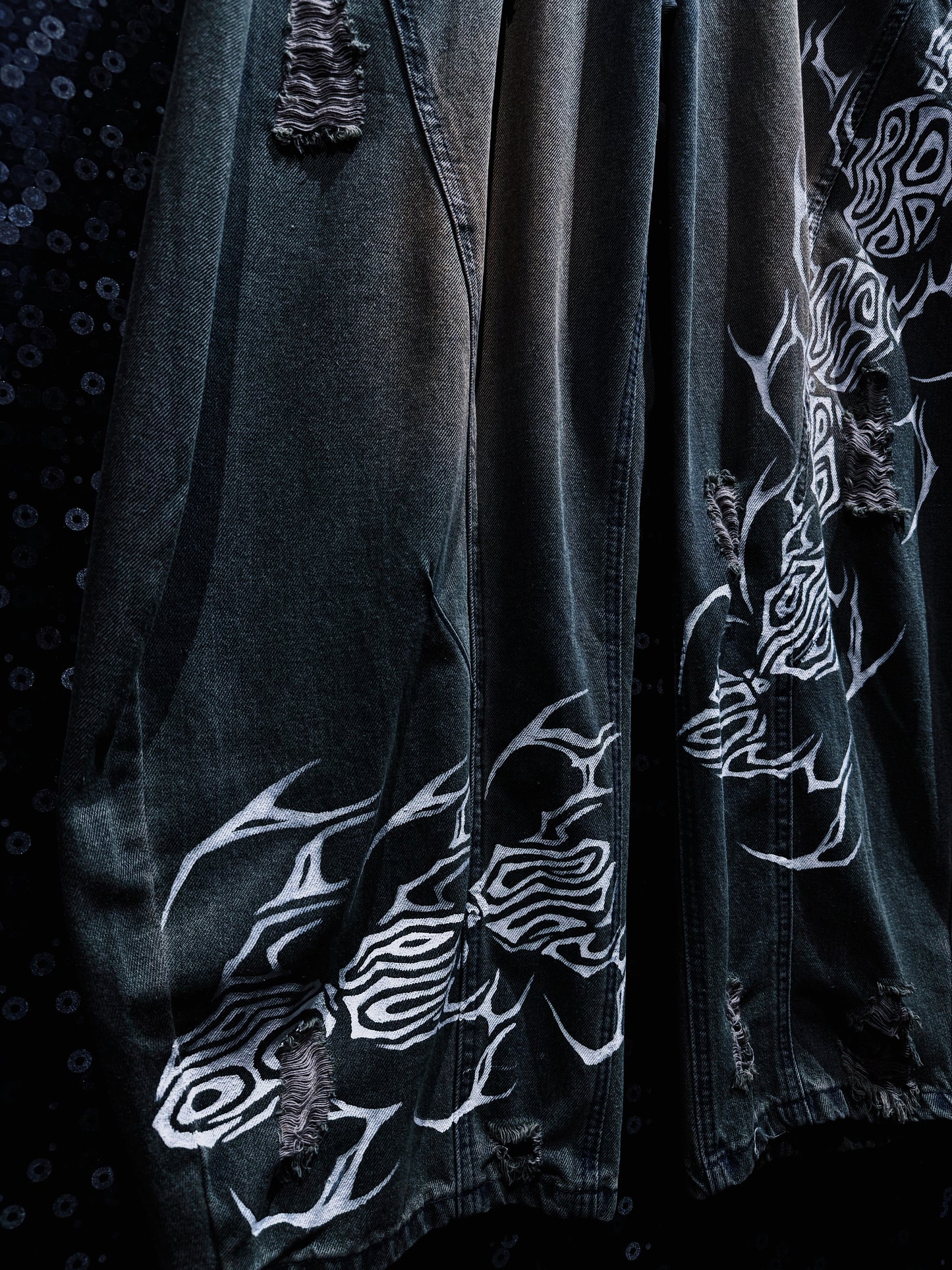 【ÆIEM】“RƎ:STANCE” Hand-Painted Reconstructed Denim