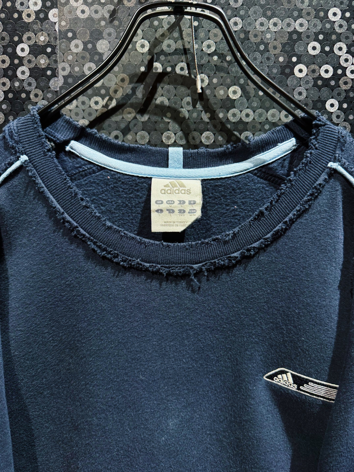 【ÆIEM】original”boro”remake adidas Equipment Ruined Line Sweat