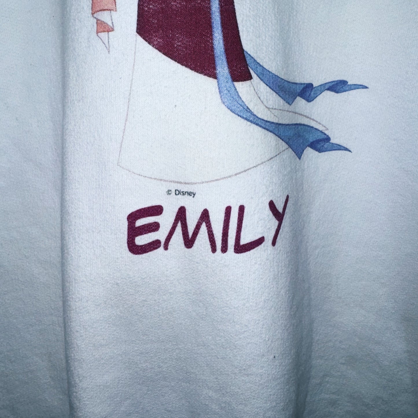 90's"MULAN"single print design pullover sweat