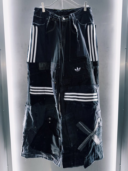 "adidas Re:make" complicated pattern denim
