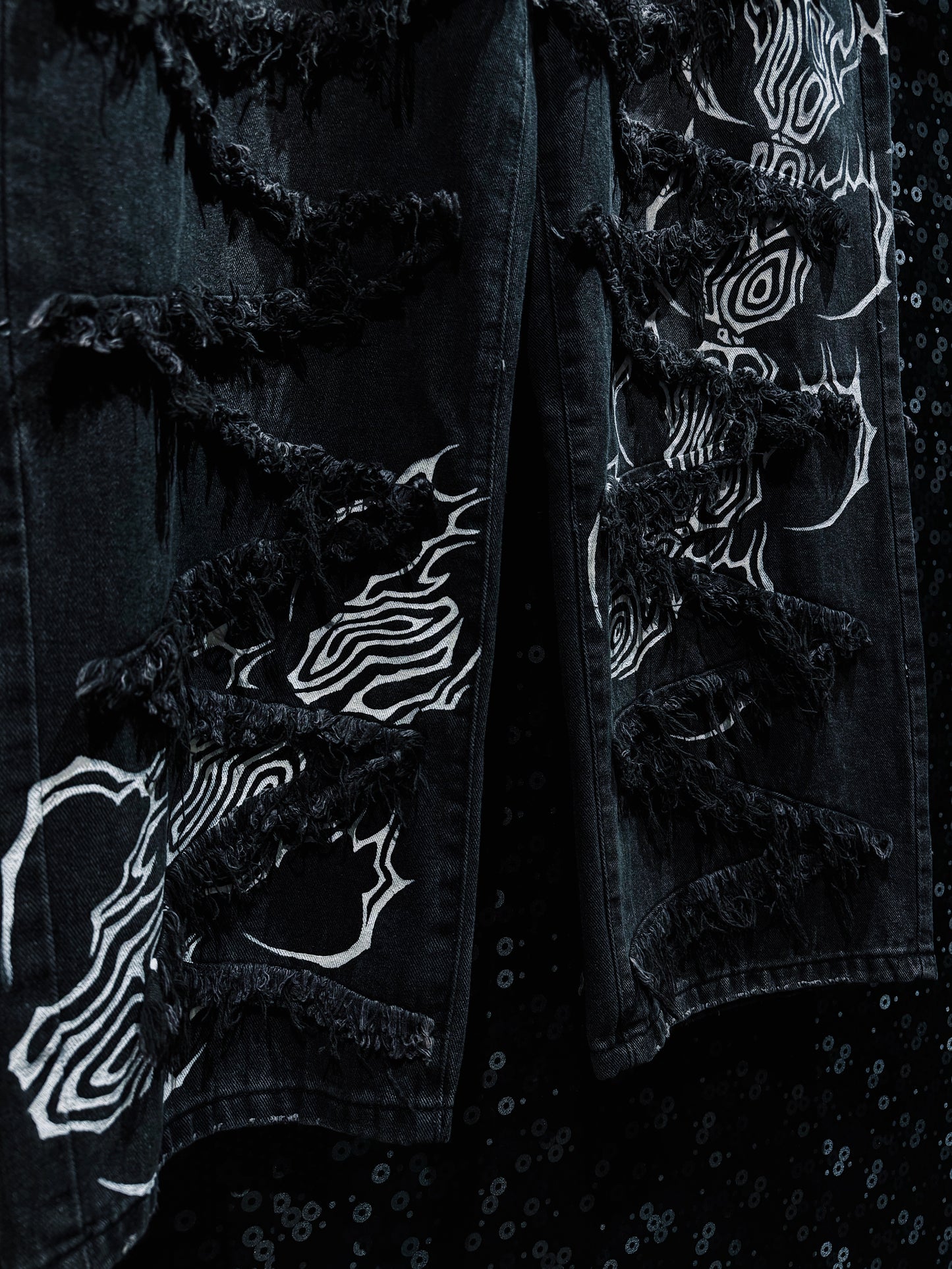 【ÆIEM】"RƎ:STANCE” Hand-Painted Reconstructed Denim