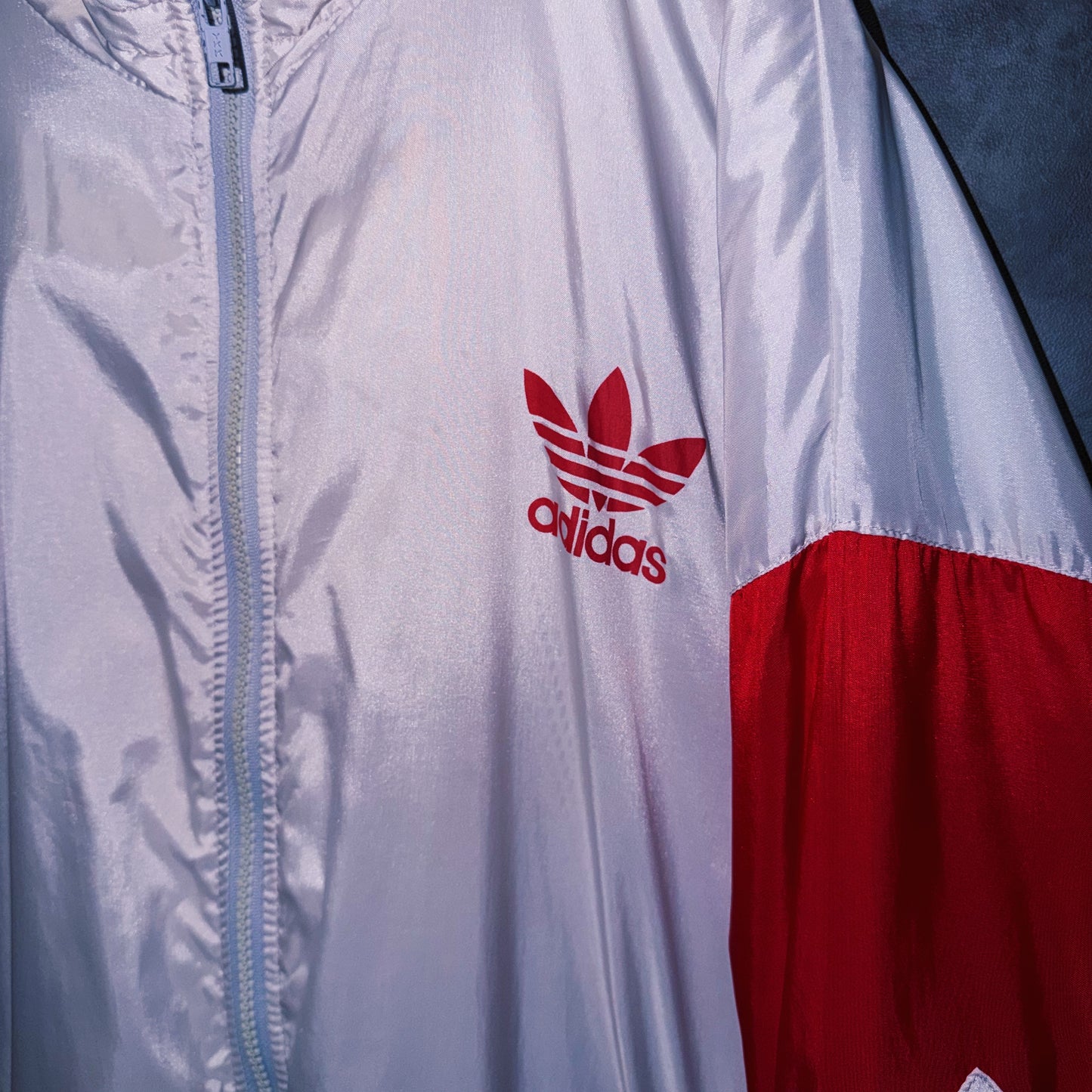 【doppio】90’s vintage “adidas” elbow patch design Nylon jacket