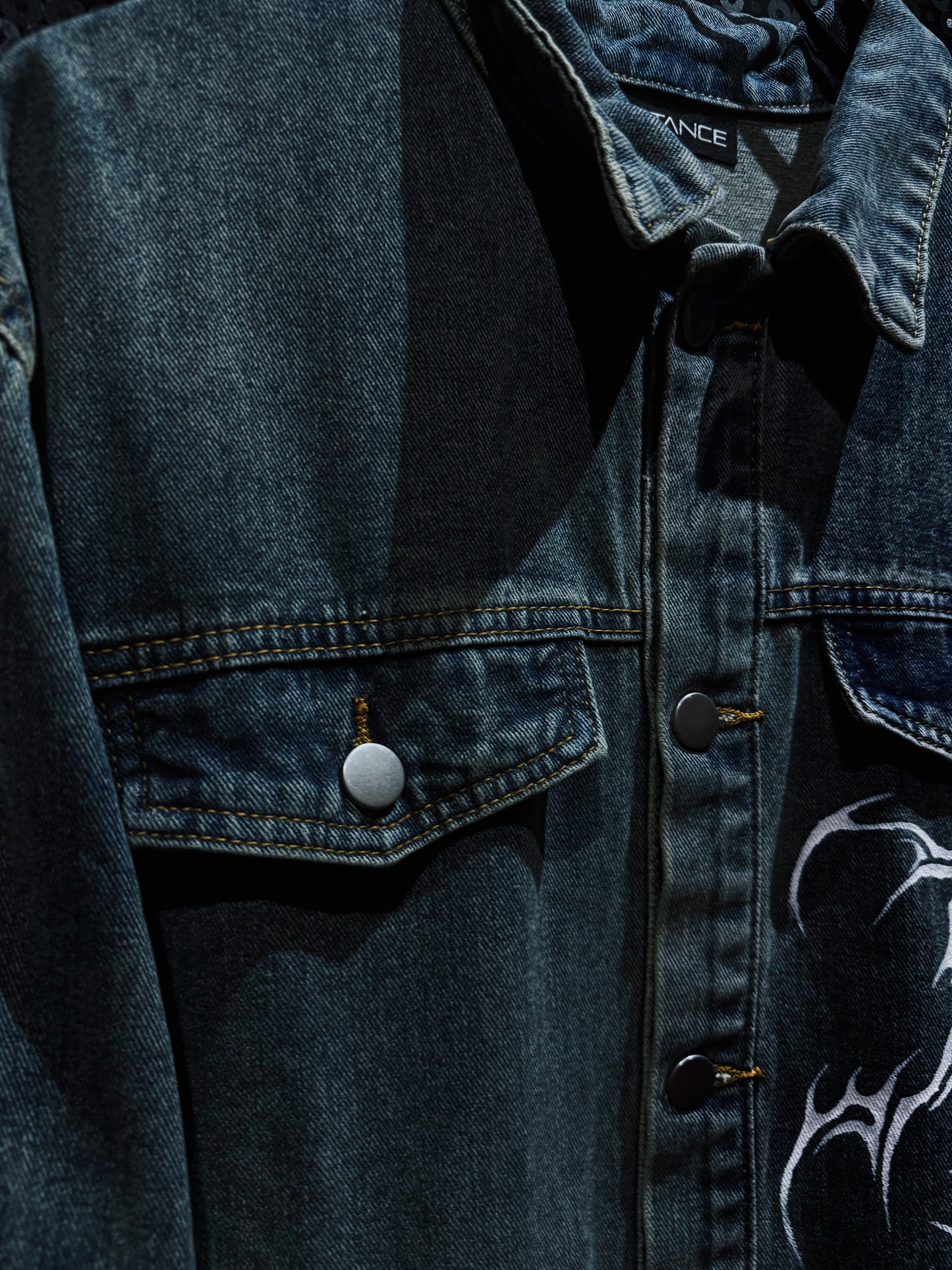 【ÆIEM】“RƎ:STANCE” Hand-Painted Denim jacket