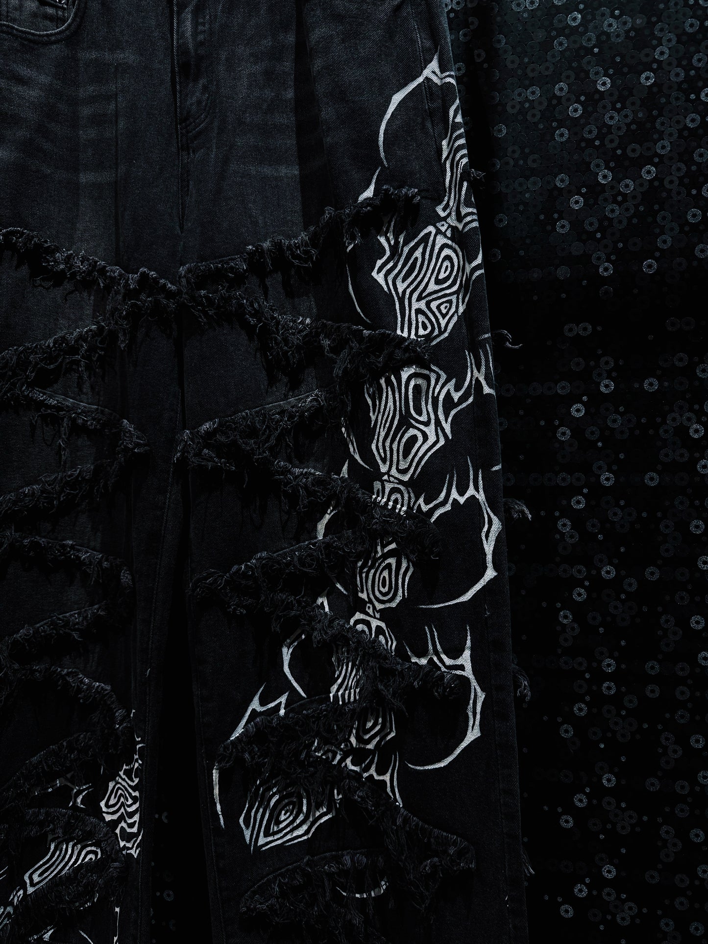 【ÆIEM】"RƎ:STANCE” Hand-Painted Reconstructed Denim