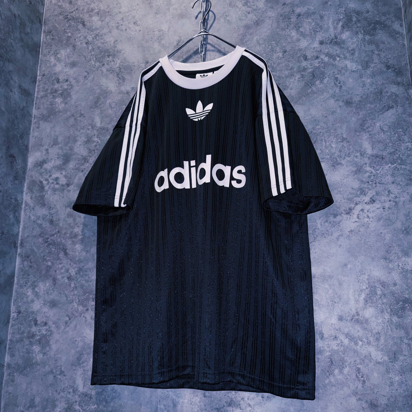 【doppio】vintage “adidas” three stripe design game shirt
