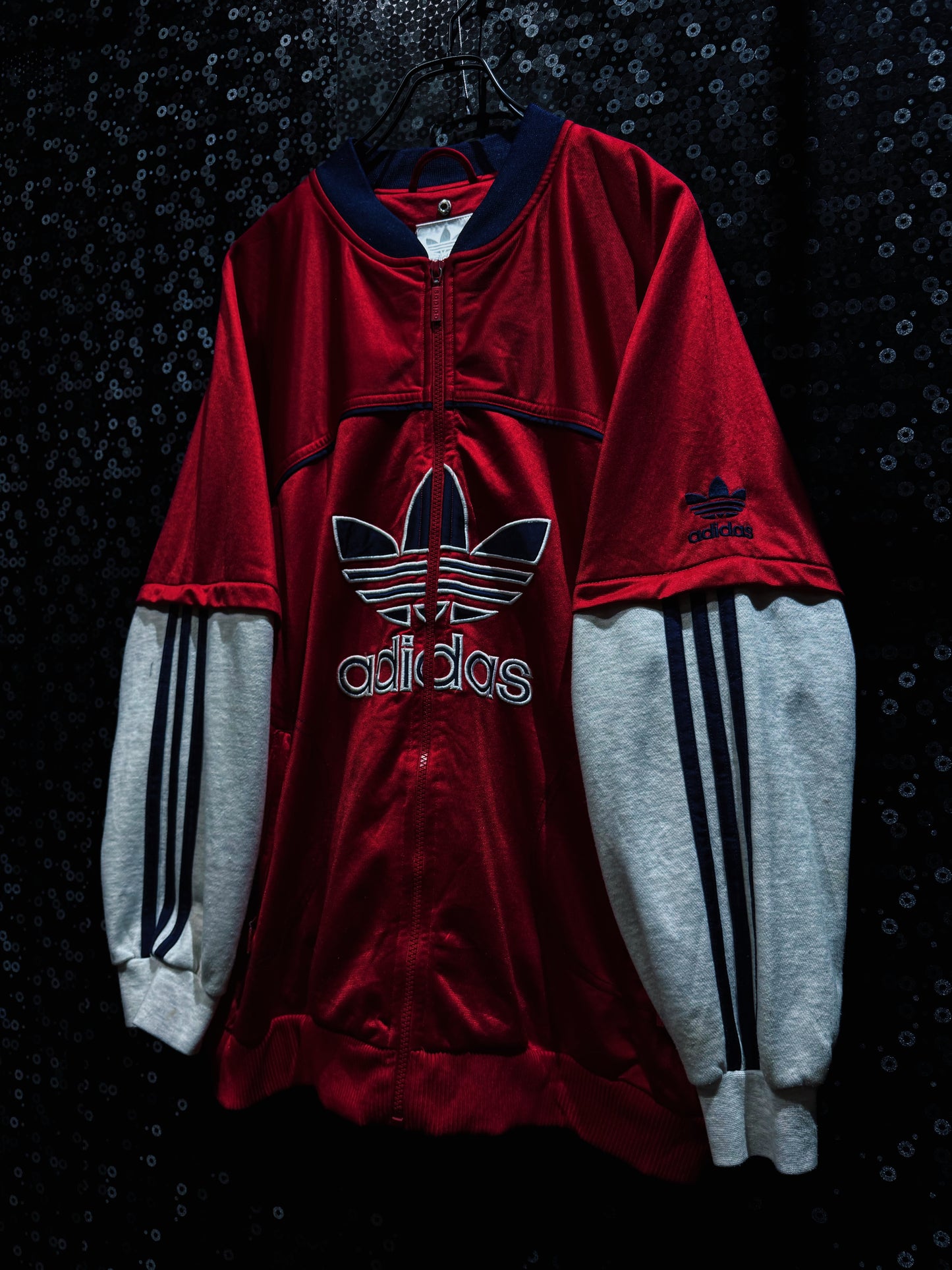 【ÆIEM】adidas originals Oversized Trefoil Embroidery Switching Track Jacket