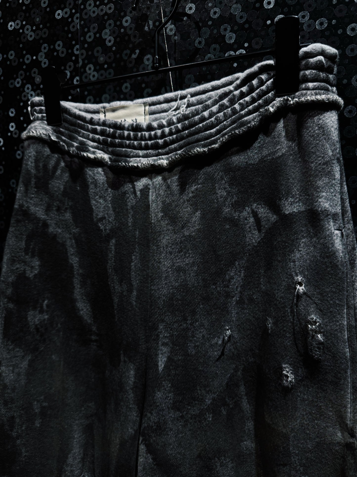 【ÆIEM】再倖築 Ash Damage Wide Sweat Pants