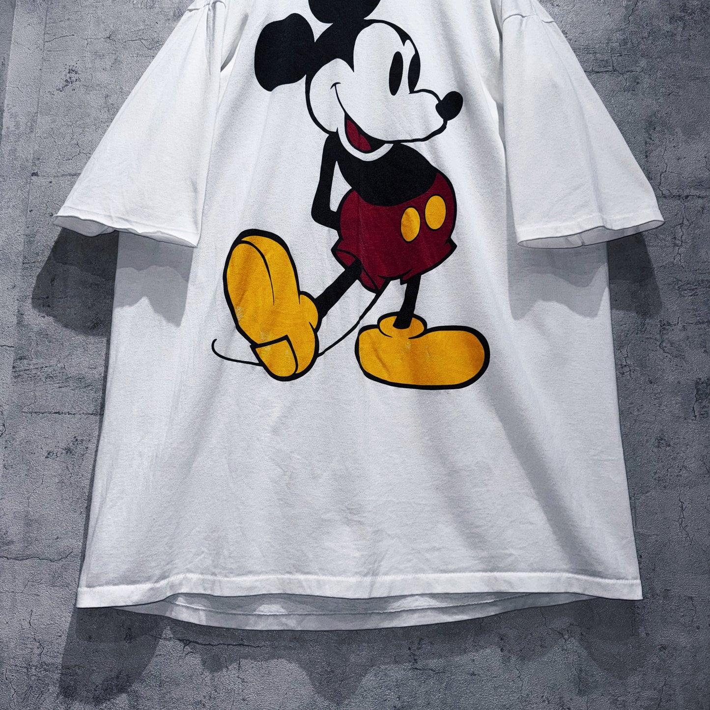 90's"Disney"Mickey Mouse print design super over size T shirt