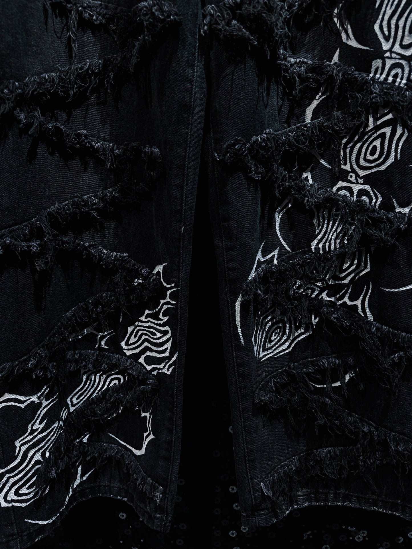 【ÆIEM】"RƎ:STANCE” Hand-Painted Reconstructed Denim
