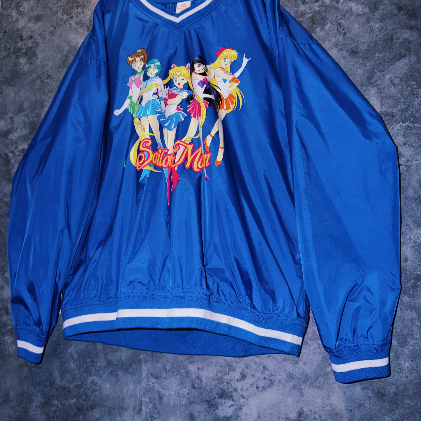 【doppio】vintage “Sailor Moon” character print design nylon pullover