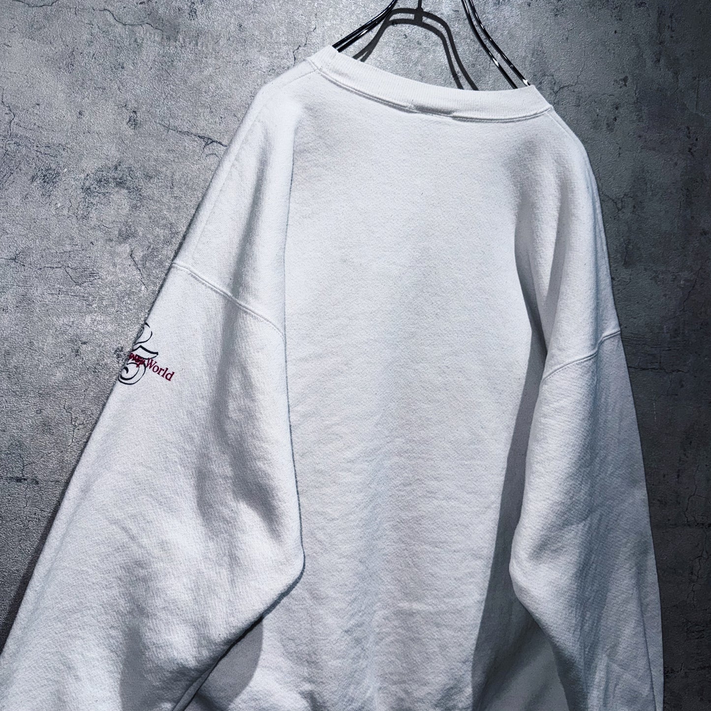 90's"Disney"WDW 25anniversary design characters pullover  sweat