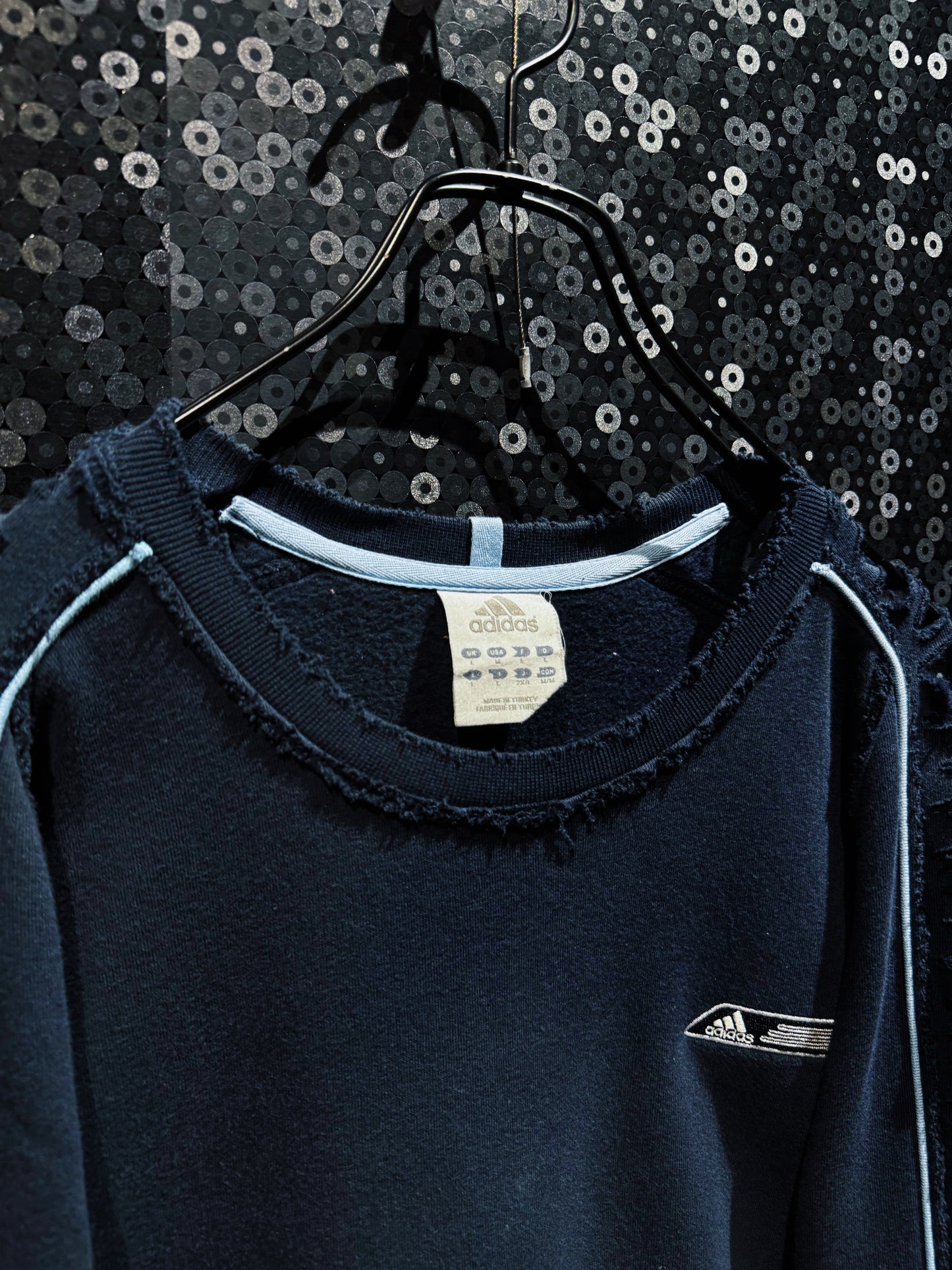 【ÆIEM】original”boro”remake adidas Equipment Ruined Line Sweat