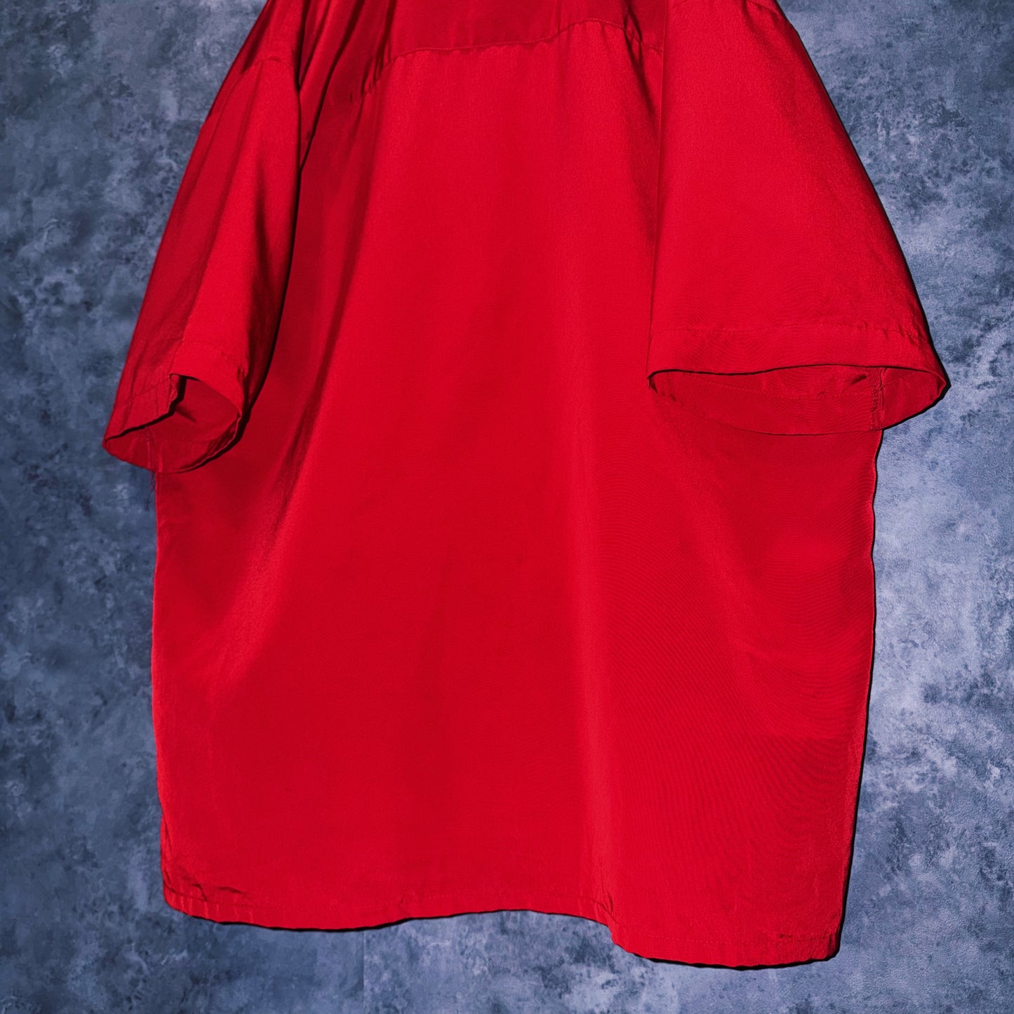 【doppio】vintage fire pattern embroidery design open collar shirt