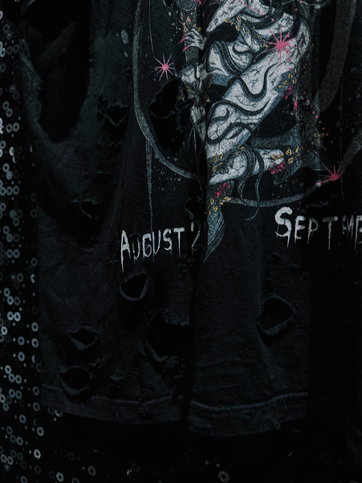 【ÆIEM】Natural “boro” Remake MURSO Graphic T-shirt