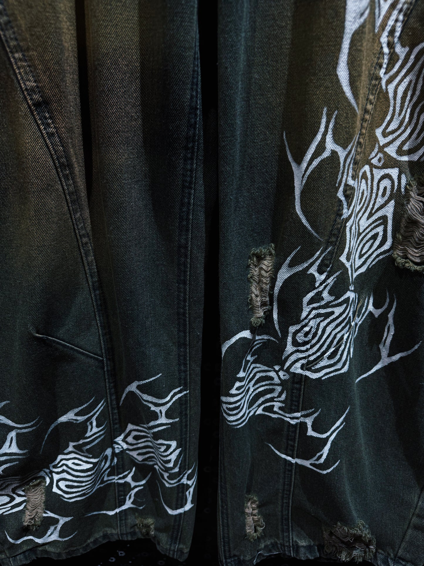 【ÆIEM】“RƎ:STANCE” Hand-Painted Reconstructed Denim
