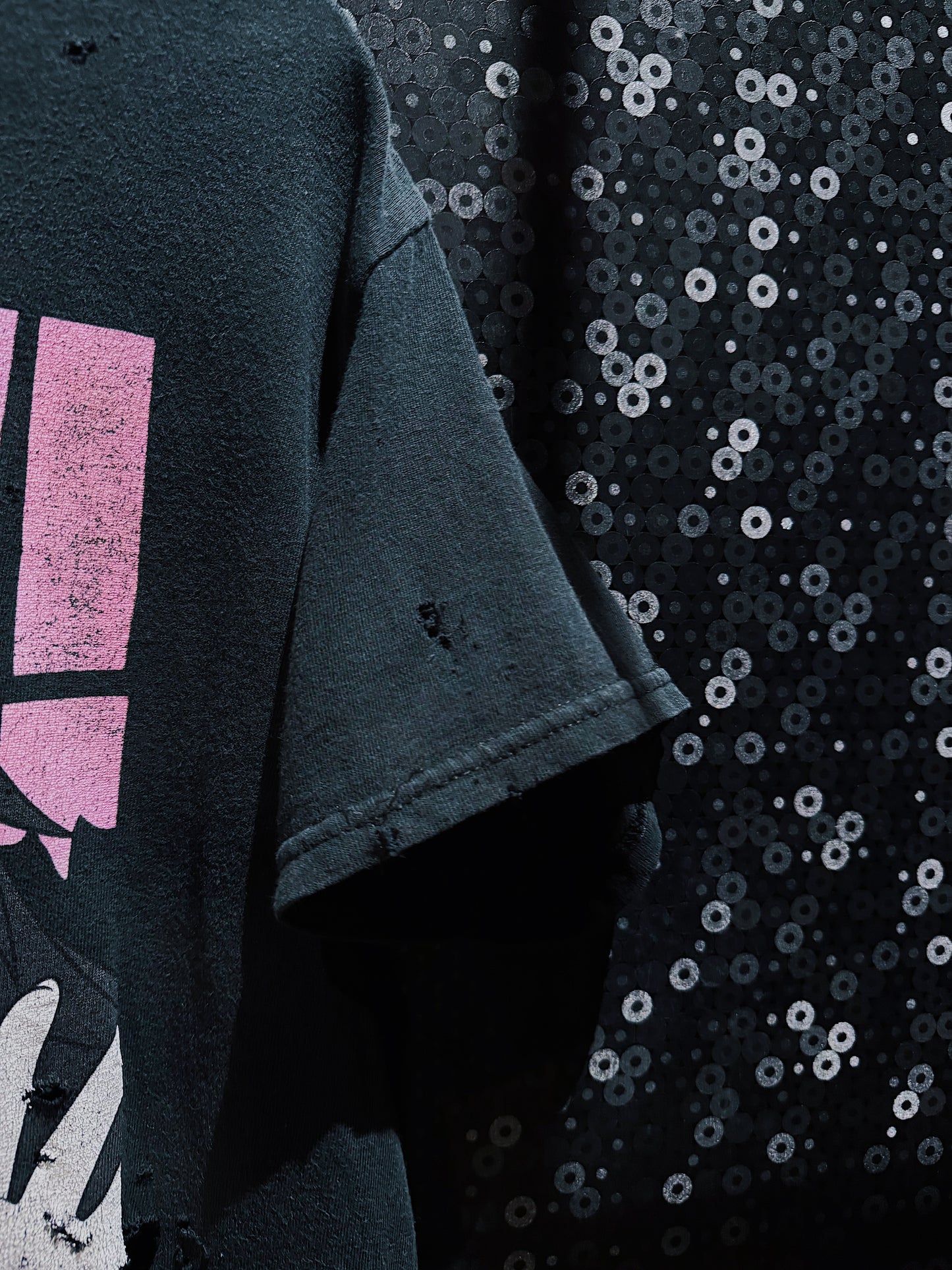 【ÆIEM】original “boro” remake Succubus Girl Graphic T-shirt