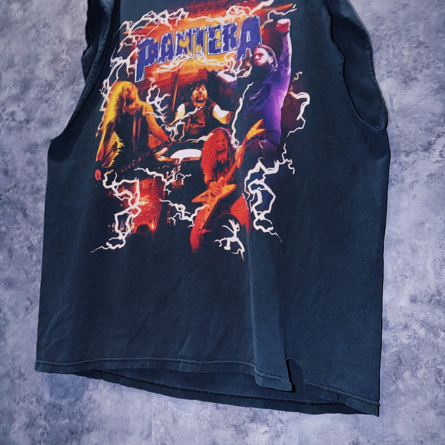 【doppio】00’s vintage “PANTERA” lightning design band tour T-shirt