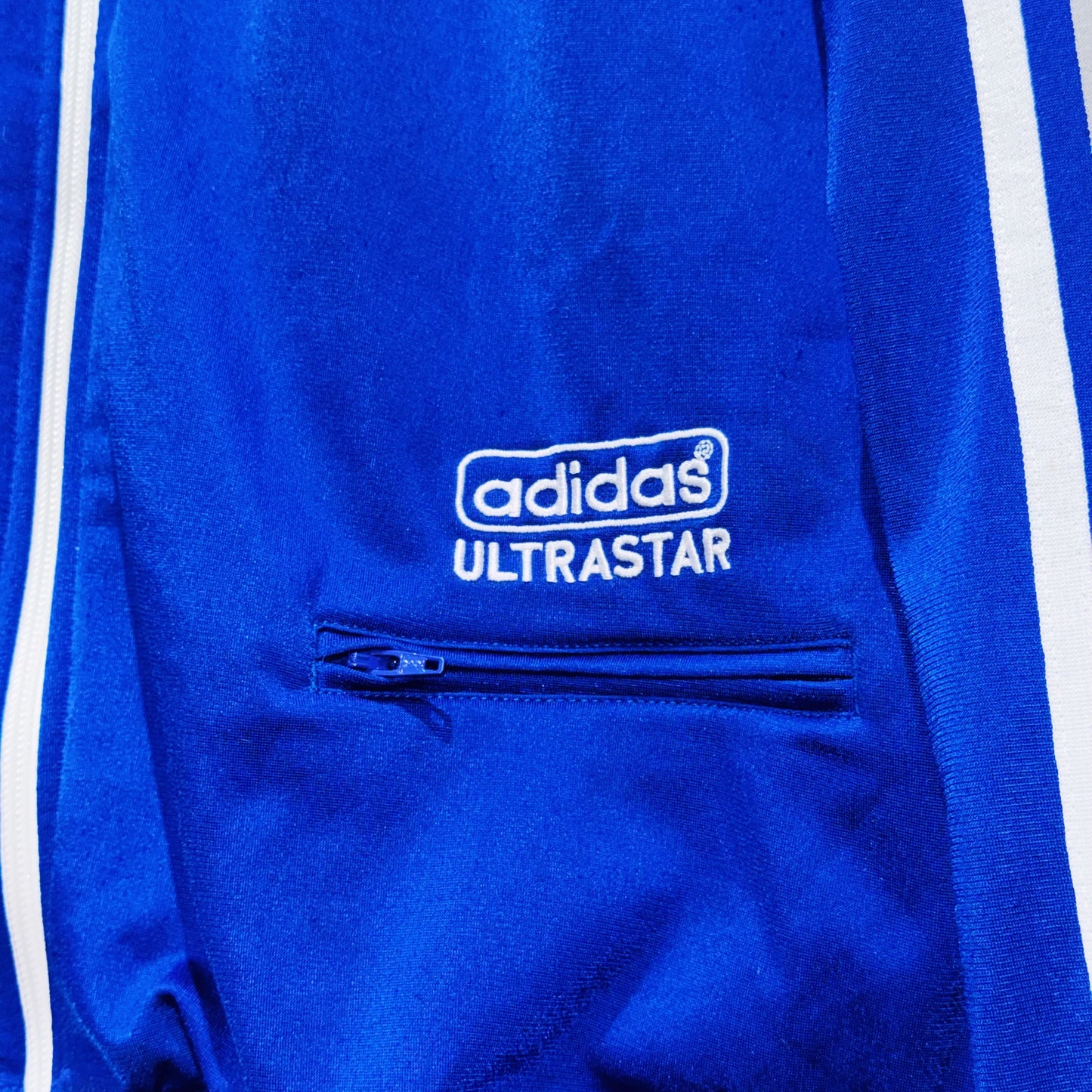 "ADIDAS ULTRASTAR"Trefoil logo embroidery design loose track jacket