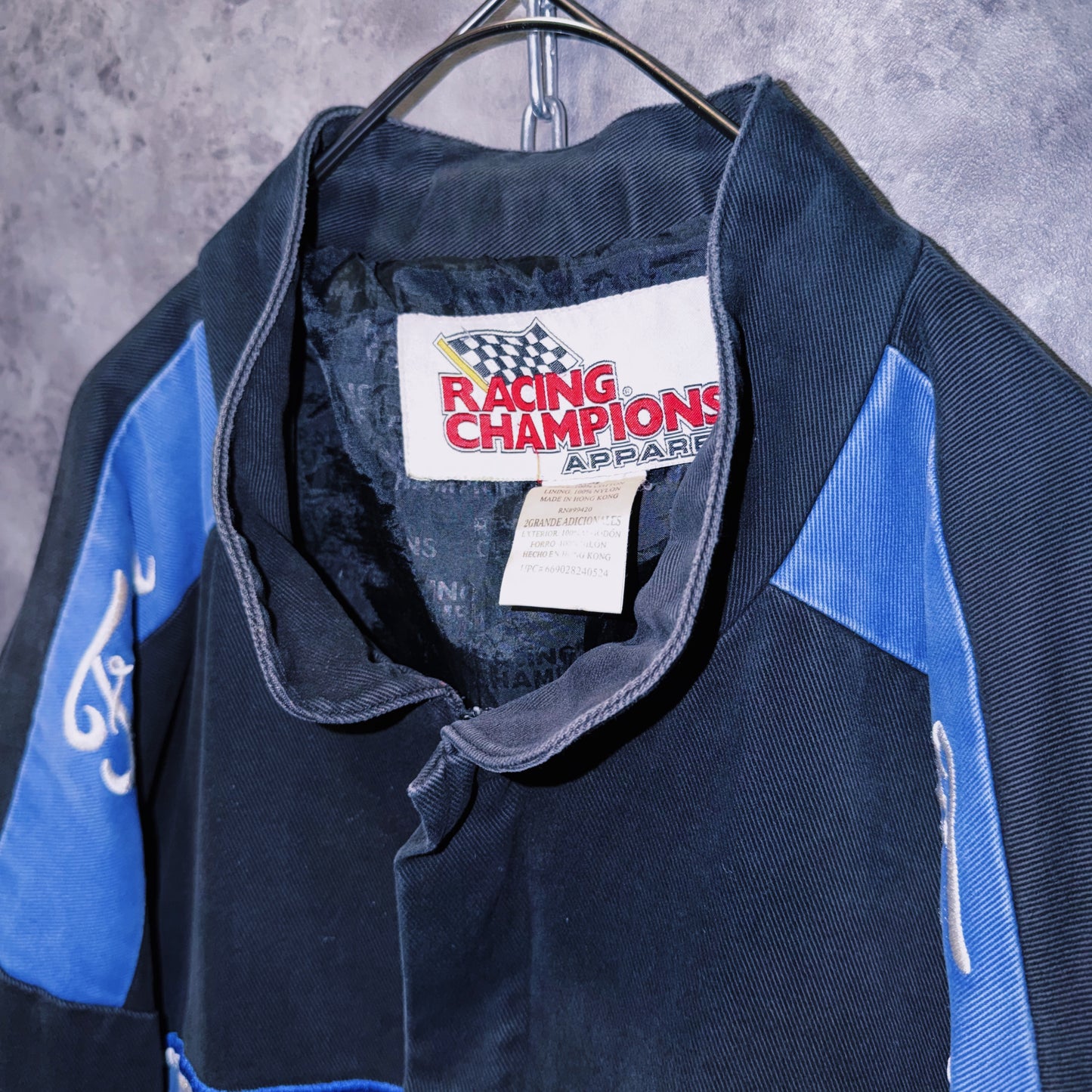 【doppio】vintage”Ford”company logo patches design racing jacket