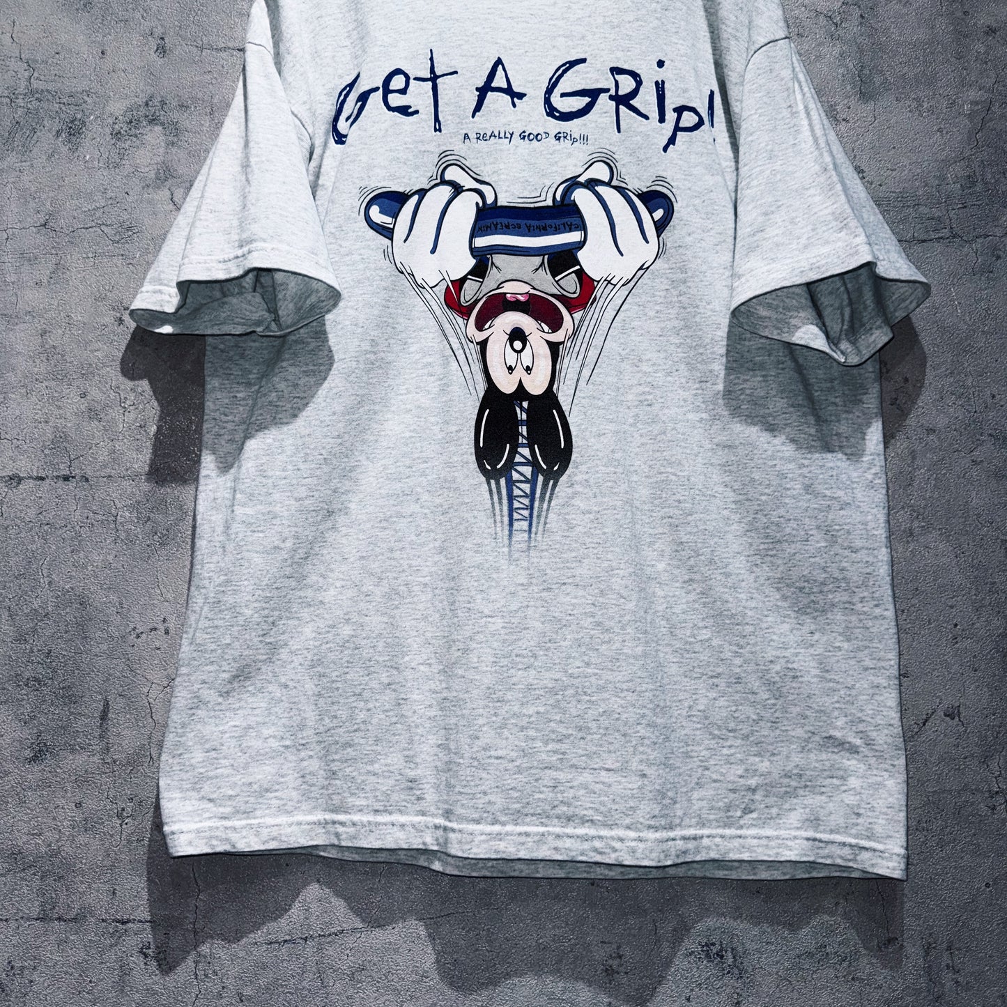 "Disney"CALIFORNIA ADVENTURE CALIFORNIA SCREAMIN' 「Get A Grip！」Printed T-shirt