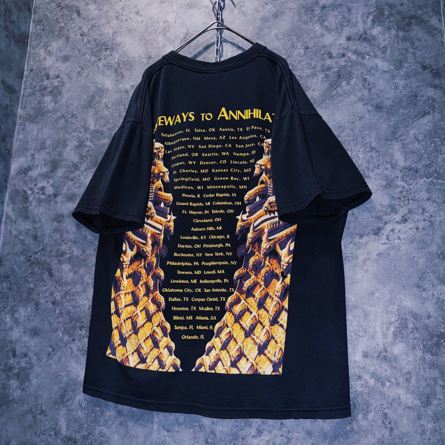 【doppio】vintage “Morbid Angel” album jacket design T-shirt
