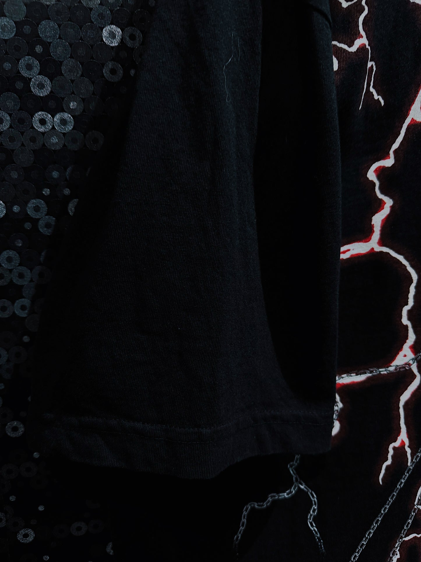 ￼【ÆIEM】Chainsaw Man Makima Lightning Graphic Big Silhouette T-shirt
