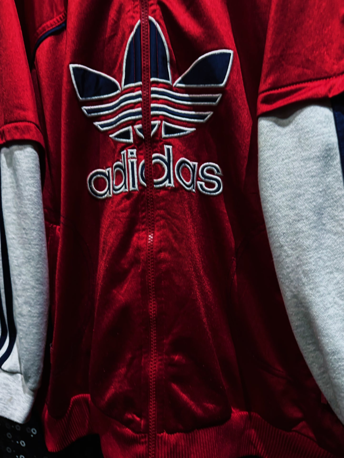【ÆIEM】adidas originals Oversized Trefoil Embroidery Switching Track Jacket