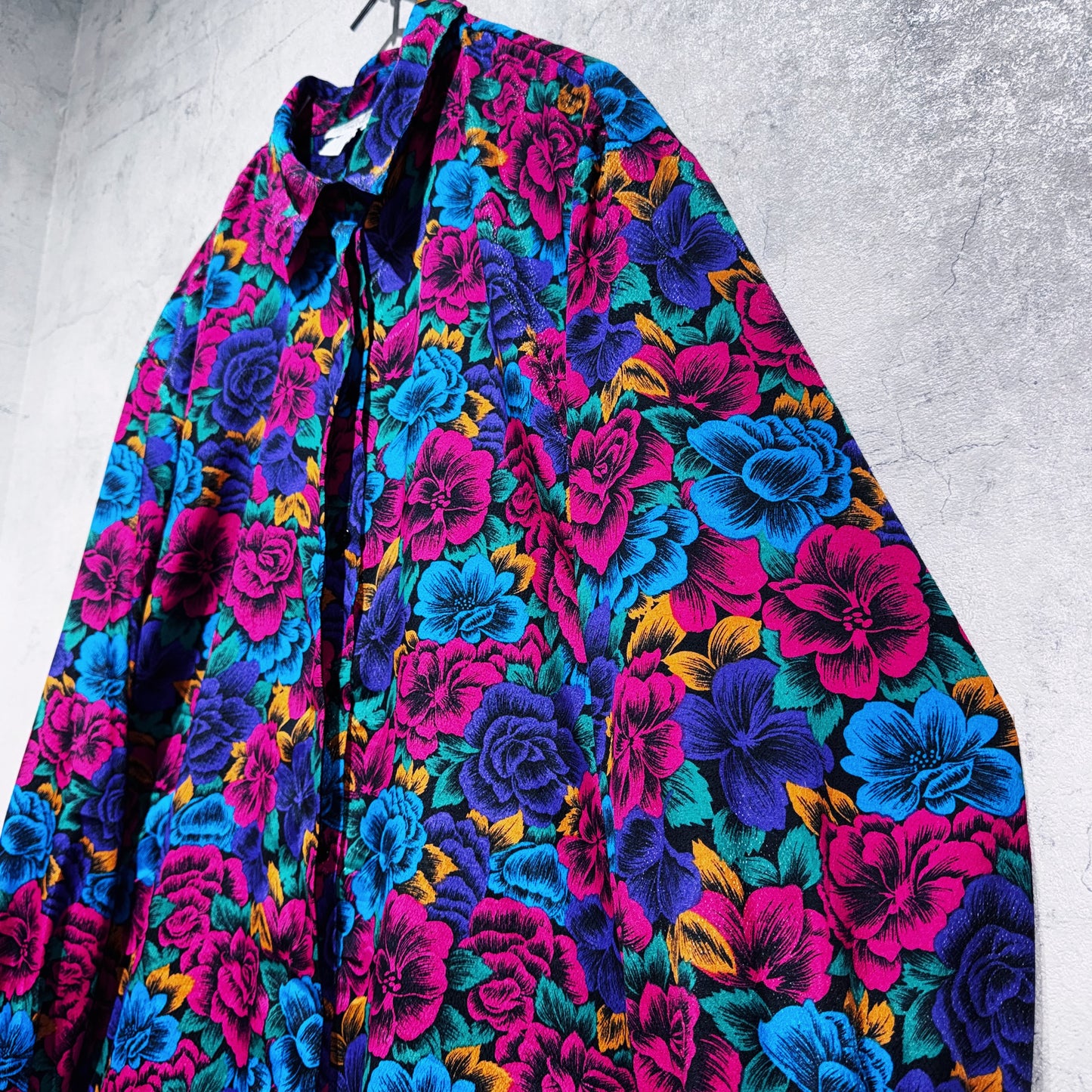 beautiful flower pattern design loose shirt