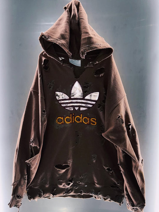 special AYNE Original vintage adidas "boro" Re:make hoodie