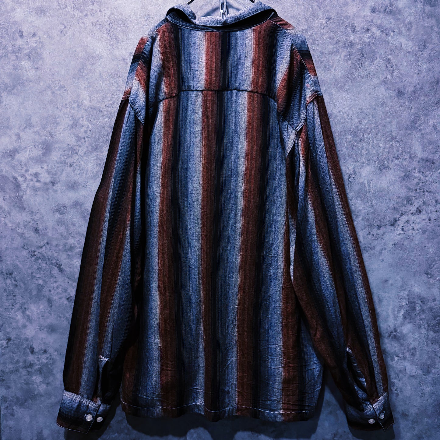 【doppio】special 60’s vintage “Penney’s TOWNCRAFT” Rayon Ombré stripe shirt