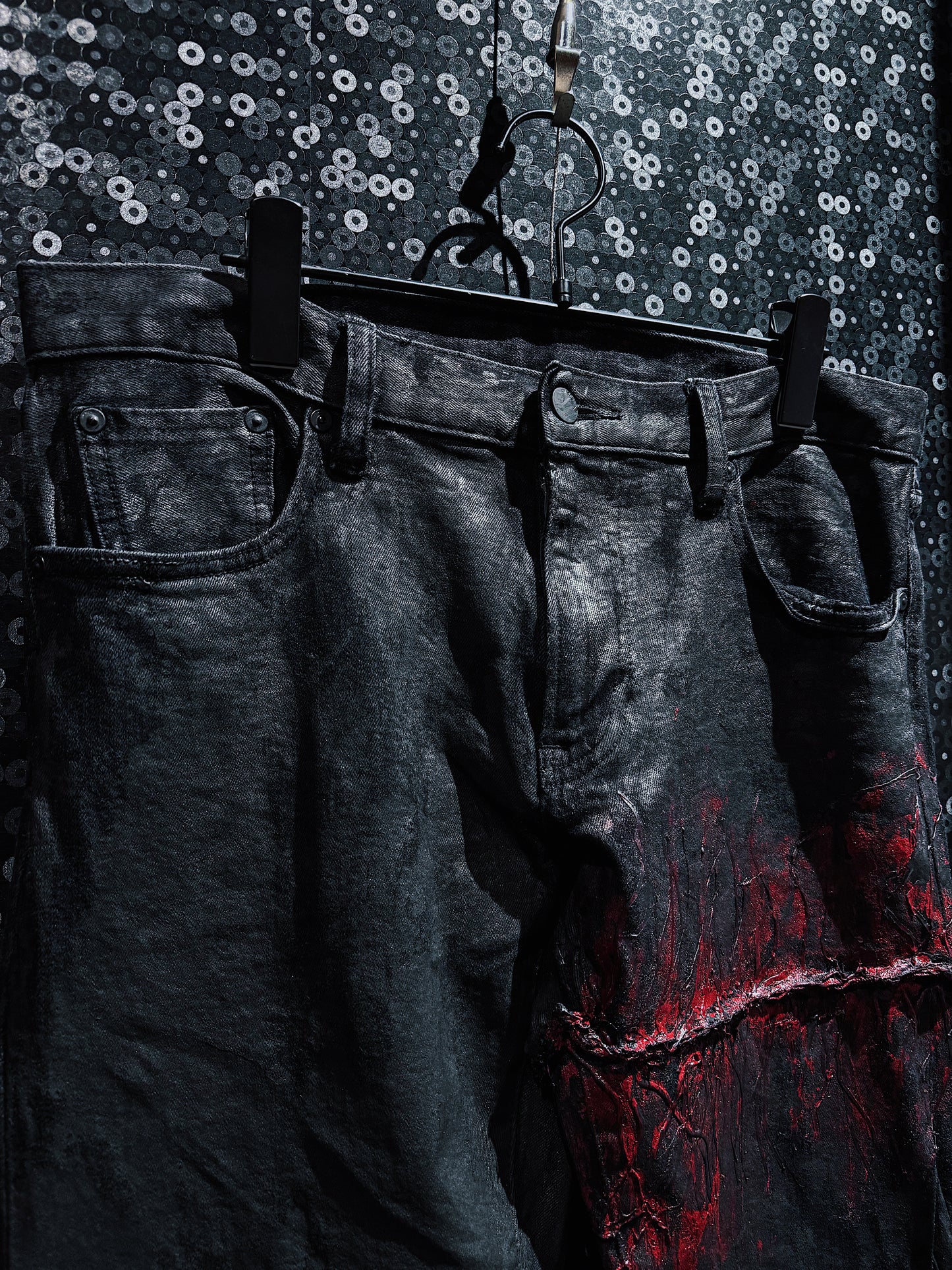 【ÆIEM】vivid notes IRON VEIN flare pants