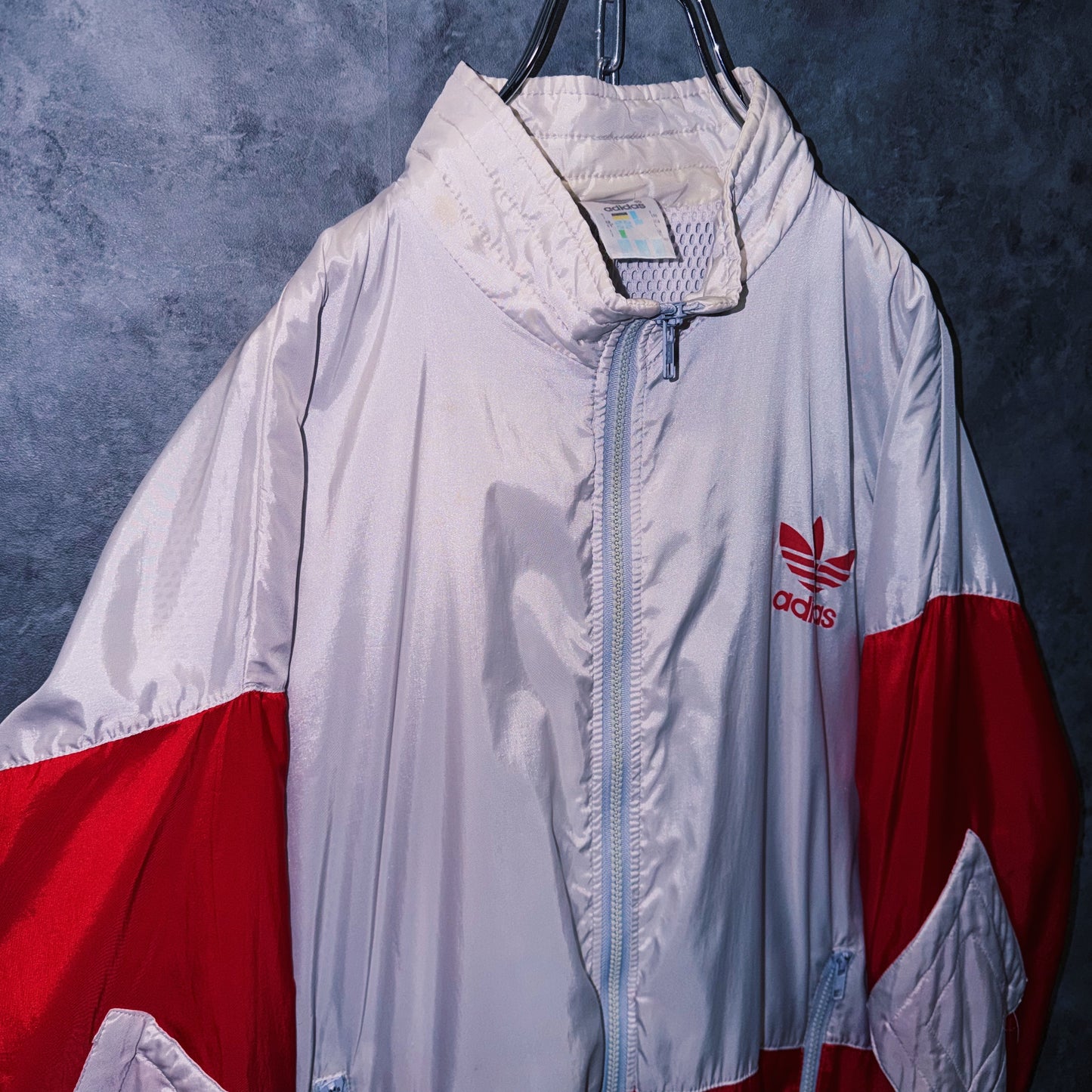 【doppio】90’s vintage “adidas” elbow patch design Nylon jacket