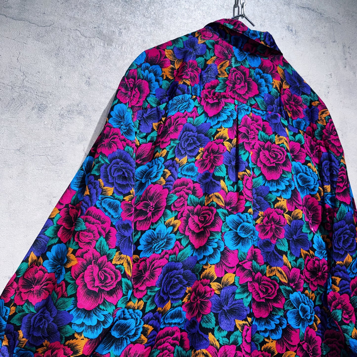 beautiful flower pattern design loose shirt