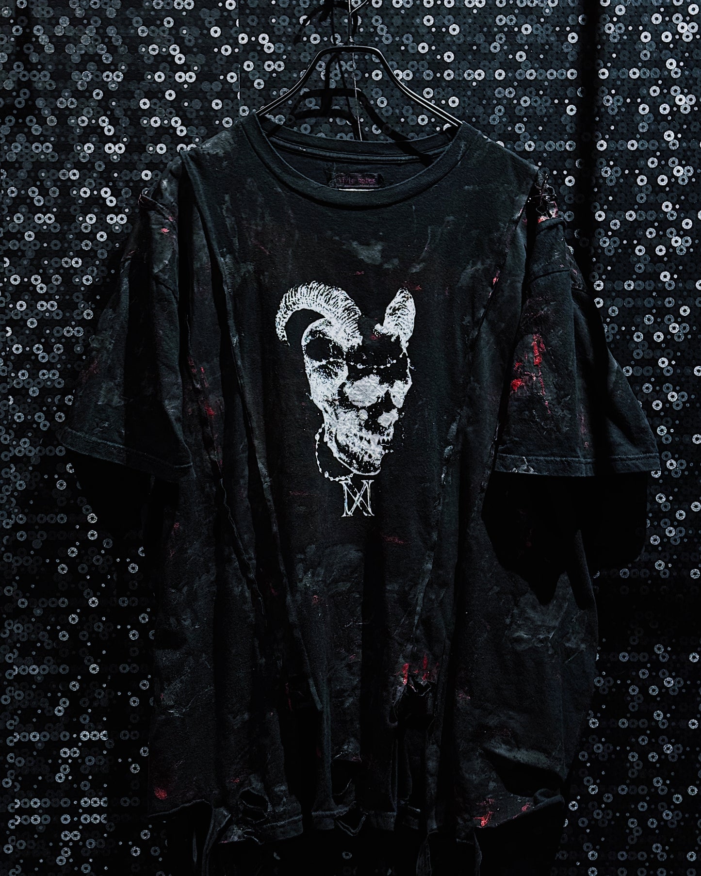 【ÆIEM】vivid notes DECONSTRUCTED Baphomet TEE BLACK