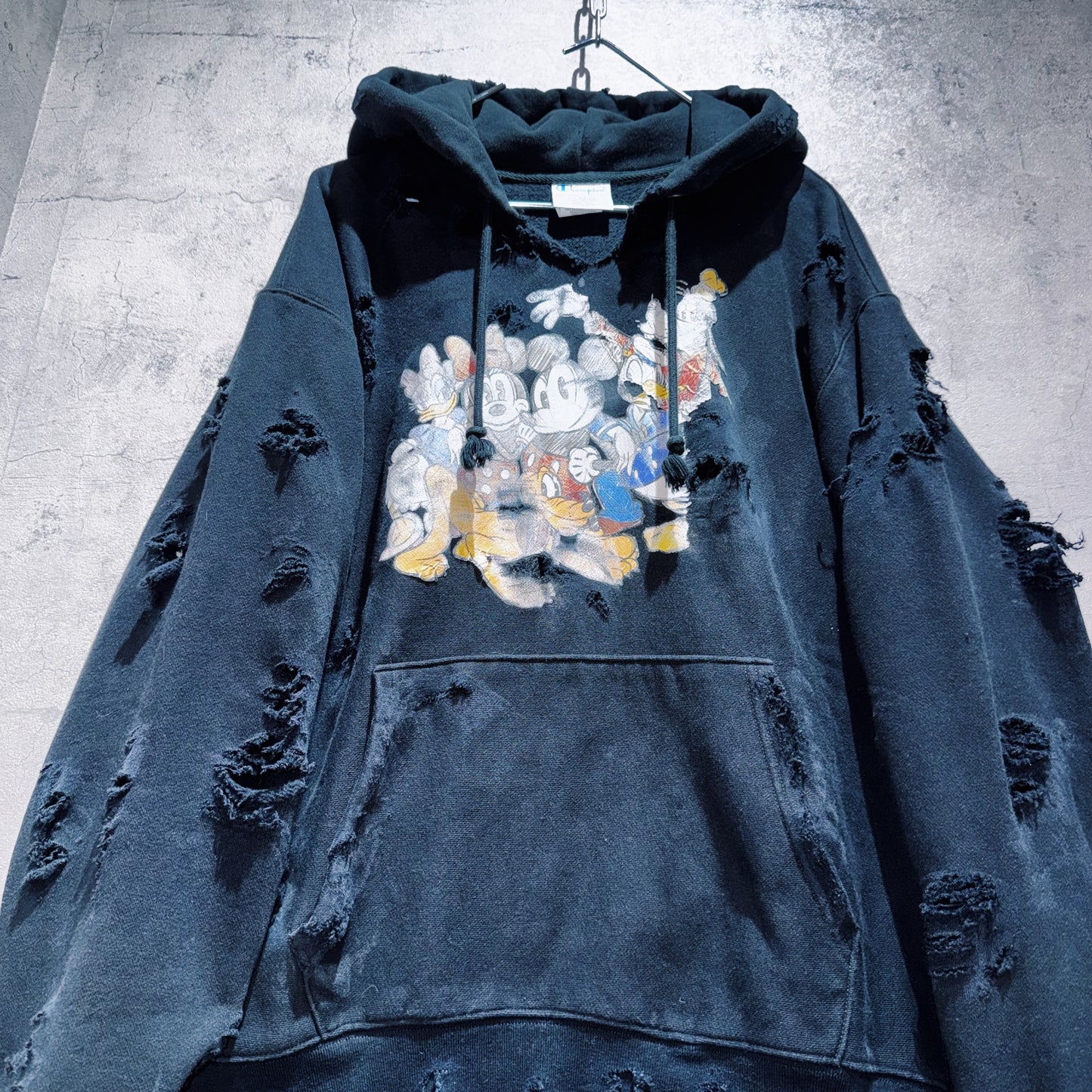 "Disney×Champion"REVERSE WEAVE Mickey&Friends design boro custom hoodie