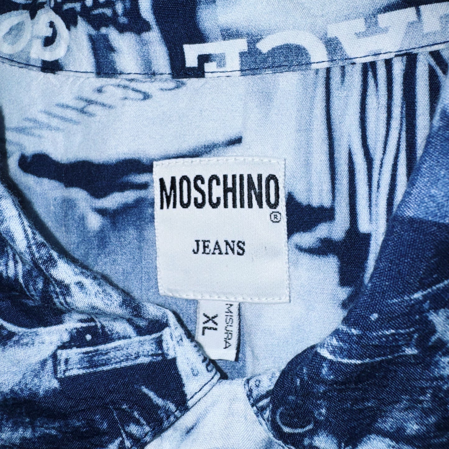 "MOSCHINO"all over pattern design short sleeve shirt