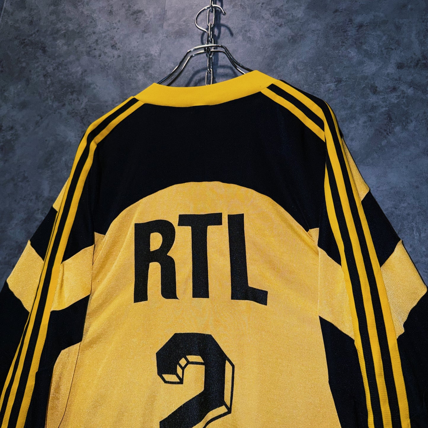 【doppio】90’s vintage “FC Sochaux-Montbéliard” three stripe design long sleeve game shirt