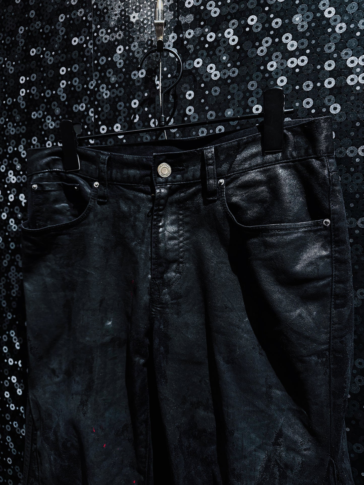 【ÆIEM】vivid notes BLOODSTAINED SHADOW flare pants